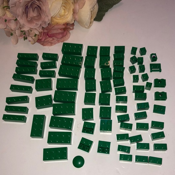 Green Legos Green LEGO Bricks 90s Green Assorted Legos #1 - Picture 3 of 13